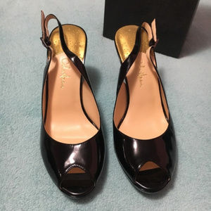 Cole Haan Air Carma Sling Back Black Heels